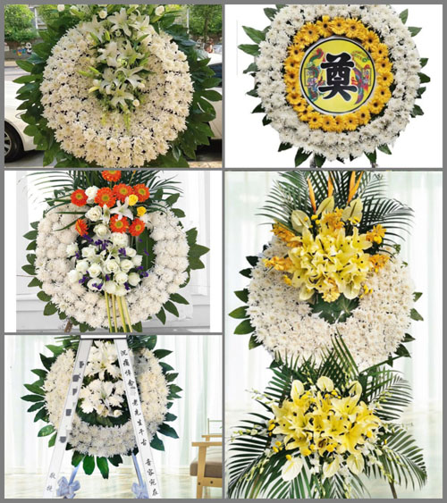 湖北孝感市大悟县高店乡东风村花圈速递